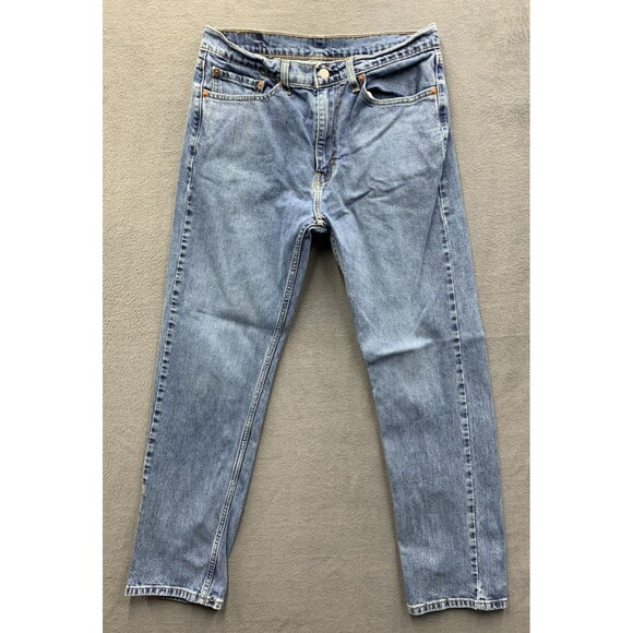 Levi's 505 Denim Jeans Men's Straight Regular Fit Blue Medium Wash Size 32X32 - Picture 3 of 16
